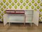 Rotes Sideboard, Schweden, 1970er 6