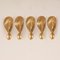 French Hollywood Regency Wall Lamps in Gilt Bronze attributed to Maison Jansen, 1970s, Set of 5 1