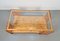 Vintage Scandinavian Pine Wood Coffee Table in Glass, 1970s, Image 5