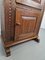 19th Century Brutalist Oak Two-Door Bread Spindle Cabinet 4