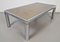 Vintage Regency Coffee Table in Chrome, Brass & Oil Mirror Glass, France, 1970s, Image 1