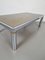 Vintage Regency Coffee Table in Chrome, Brass & Oil Mirror Glass, France, 1970s 6