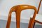 Juliane Teak and Bouklé Dining Chairs by Johannes Andersen for Uldum, 1960s, Set of 4 8