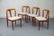 Juliane Teak and Bouklé Dining Chairs by Johannes Andersen for Uldum, 1960s, Set of 4 7