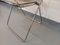 Vintage Folding Chair in Chrome & Smoked Acrylic Glass by Giancarlo Piretti for Castelli, 1970s 3