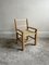 Mid-Century Scandinavian Childrens Chair with Woven Rope Seat, 1970s, Image 1