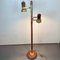 Wood & Brass Floor Lamp, 1970s 1