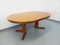 Vintage Round Dining Table in Wood Mosaic Teak and Walnut with Extensions by Dieter Waeckerlin, Swiss, 1960s, Image 17