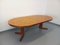 Vintage Round Dining Table in Wood Mosaic Teak and Walnut with Extensions by Dieter Waeckerlin, Swiss, 1960s, Image 12