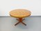 Vintage Round Dining Table in Wood Mosaic Teak and Walnut with Extensions by Dieter Waeckerlin, Swiss, 1960s, Image 1