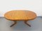 Vintage Round Dining Table in Wood Mosaic Teak and Walnut with Extensions by Dieter Waeckerlin, Swiss, 1960s, Image 16