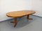 Vintage Round Dining Table in Wood Mosaic Teak and Walnut with Extensions by Dieter Waeckerlin, Swiss, 1960s 13