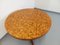 Vintage Round Dining Table in Wood Mosaic Teak and Walnut with Extensions by Dieter Waeckerlin, Swiss, 1960s, Image 2