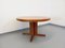 Vintage Round Dining Table in Wood Mosaic Teak and Walnut with Extensions by Dieter Waeckerlin, Swiss, 1960s, Image 3