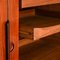 Teak Sideboard with Three Drawers and Three Sliding Doors, 1960s 10