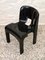 Schwarzer Space Age Italienischer Universal Stuhl aus geformtem Kunststoff von Joe Colombo für Kartell, 1960er 1