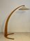 Beech Wood Arched Lamp, 1950s 2