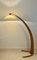 Beech Wood Arched Lamp, 1950s, Image 12