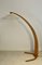 Beech Wood Arched Lamp, 1950s 1