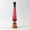 Italian Ruby Glass and Gold Table Lamp from Barovier & Toso, Image 4