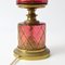 Italienische Tischlampe aus Rubinglas & Gold von Barovier & Toso 6