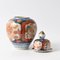 Antike japanische Imari Temple Jar Vase aus Porzellan, 1890er 2