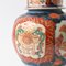 Vase Temple Jar Antique en Porcelaine Imari, Japon, 1890s 5