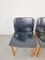 Black Leather Dining Chairs attributed to Afra & Tobia Scarpa, 1970s, Set of 4 8