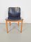 Black Leather Dining Chairs attributed to Afra & Tobia Scarpa, 1970s, Set of 4 11