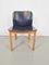 Black Leather Dining Chairs attributed to Afra & Tobia Scarpa, 1970s, Set of 4, Image 11