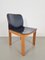 Black Leather Dining Chairs attributed to Afra & Tobia Scarpa, 1970s, Set of 4 10