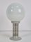 Vintage Table Lamp in Milk Glass and Metal from Herda, 1970s 4