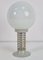 Vintage Table Lamp in Milk Glass and Metal from Herda, 1970s 1