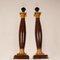 Vintage Empire Table Lamps in Faux Rosewood & Gilded Brass, 1980s, Set of 2 2