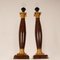 Vintage Empire Table Lamps in Faux Rosewood & Gilded Brass, 1980s, Set of 2, Image 2