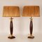 Vintage Empire Table Lamps in Faux Rosewood & Gilded Brass, 1980s, Set of 2 11