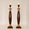 Vintage Empire Table Lamps in Faux Rosewood & Gilded Brass, 1980s, Set of 2 8