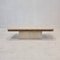 Italian Coffee Table in Travertine and Granite, 1980s, Image 3