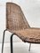 Chaise Vintage en Osier et Métal, 1950s 18