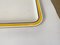 White Yellow and Grey Plastic Tray, France, 1970s 5