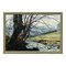 Arthur Terry Blamires, Árbol sobre un río en Yorkshire Dales, 1989, pintura al óleo, Enmarcado, Imagen 1
