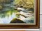 Terry Evans, escena del árbol del río, 1995, pintura al óleo de Impasto, enmarcado, Imagen 8