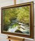 Terry Evans, escena del árbol del río, 1995, pintura al óleo de Impasto, enmarcado, Imagen 4