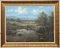 Joop Smits, Paesaggio fluviale con montagne e alberi, 1995, Pittura, Incorniciato, Immagine 7