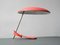 Mid-Century Italian Modernist Table Lamp with Red Shrink Varnish 7