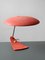 Mid-Century Italian Modernist Table Lamp with Red Shrink Varnish, Image 8