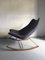 F595 Rocking Chair in Blue Fabric and Steel by Geoffrey Harcourt for Artifort, 1960s 10