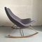 F595 Rocking Chair in Blue Fabric and Steel by Geoffrey Harcourt for Artifort, 1960s 5