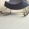 Rocking Chair F595 en Tissu Bleu et Acier par Geoffrey Harcourt pour Artifort, 1960s 8