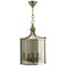 Neoclassical Smoked Glass Lantern, 1970s 1